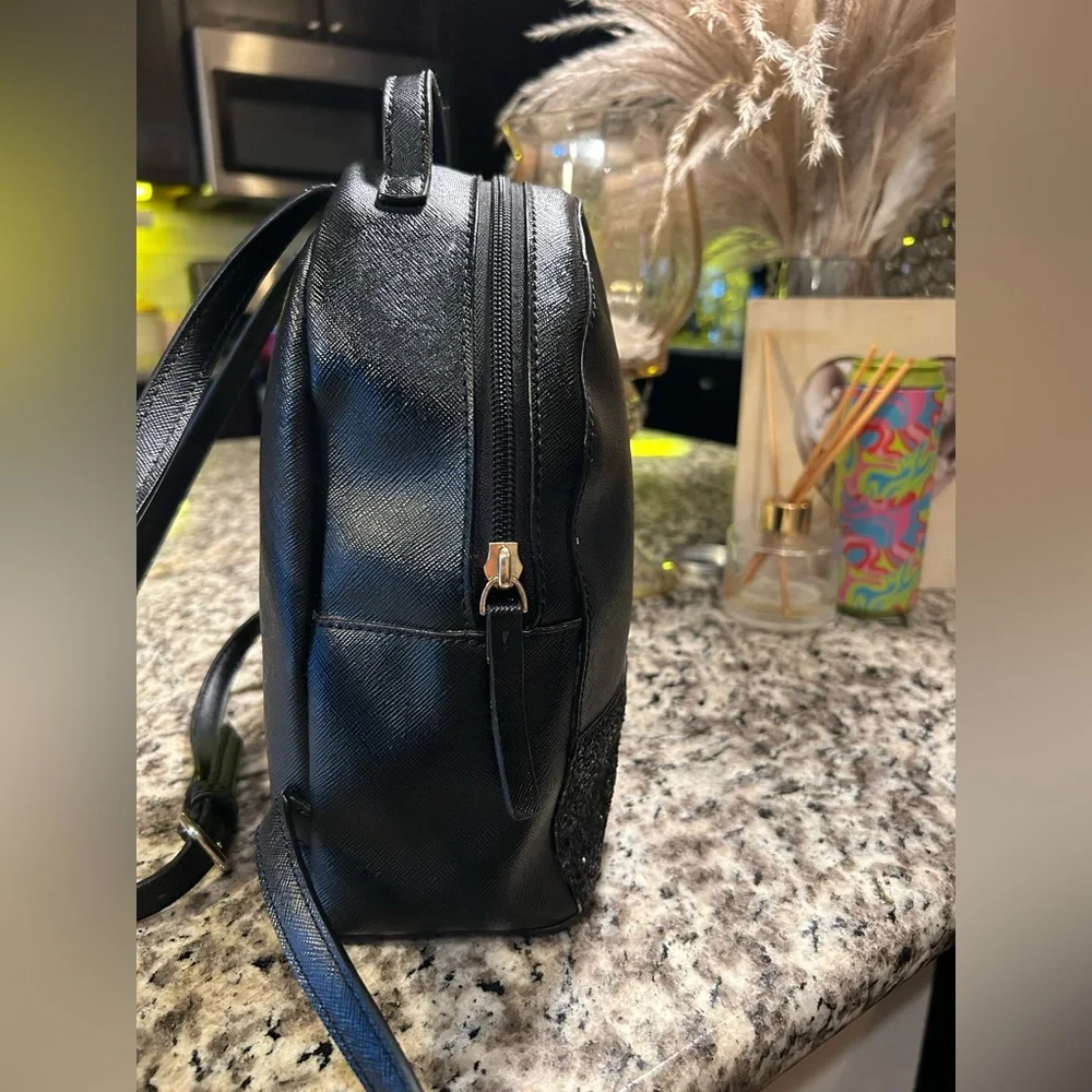Kate Spade Black Glitter Backpack Greta Court Sammi